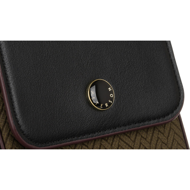 Peterson khaki-černá mini crossbody kabelka