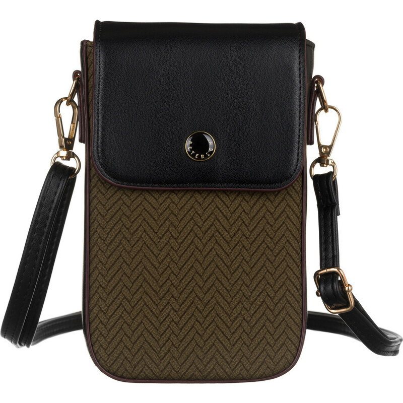 Peterson khaki-černá mini crossbody kabelka