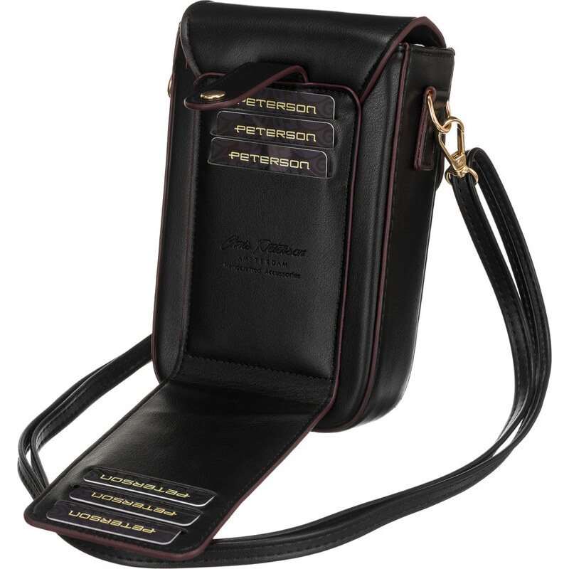 Peterson khaki-černá mini crossbody kabelka
