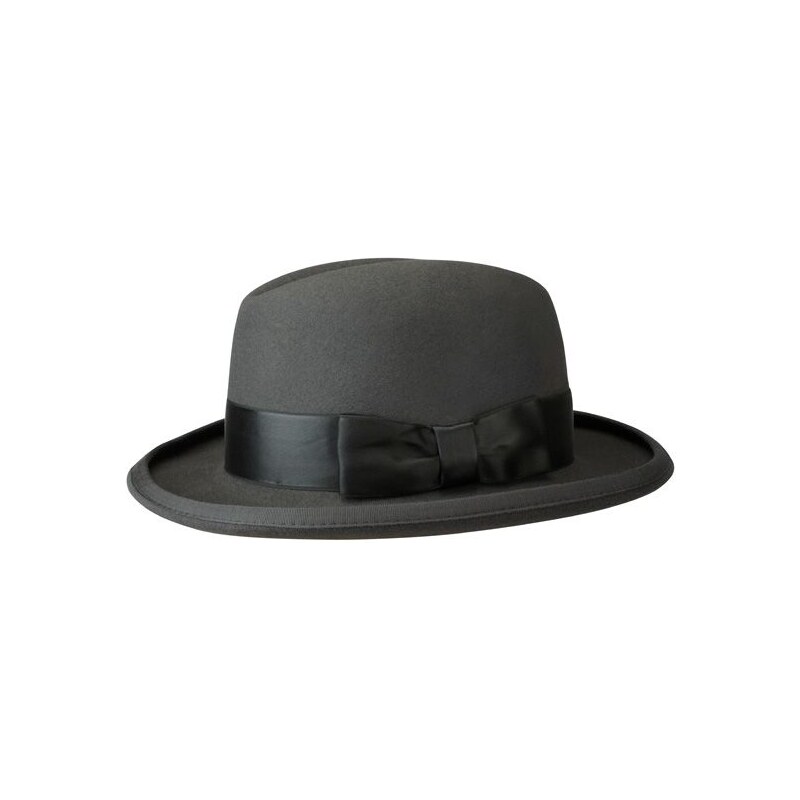 Stetson Saks - klasický Homburg klobouk, tmavě šedý
