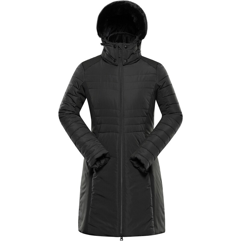 Dámský zimní kabát s ptx snow ALPINE PRO NORGA tmavě zelená