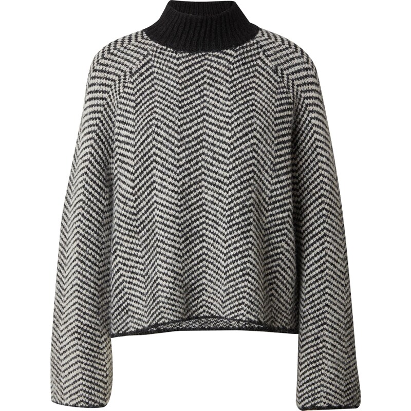VERO MODA Svetr VMNaomi černá / bílá