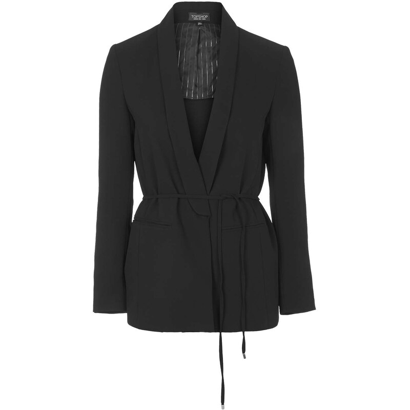 Topshop Belted Tuxe Jacket