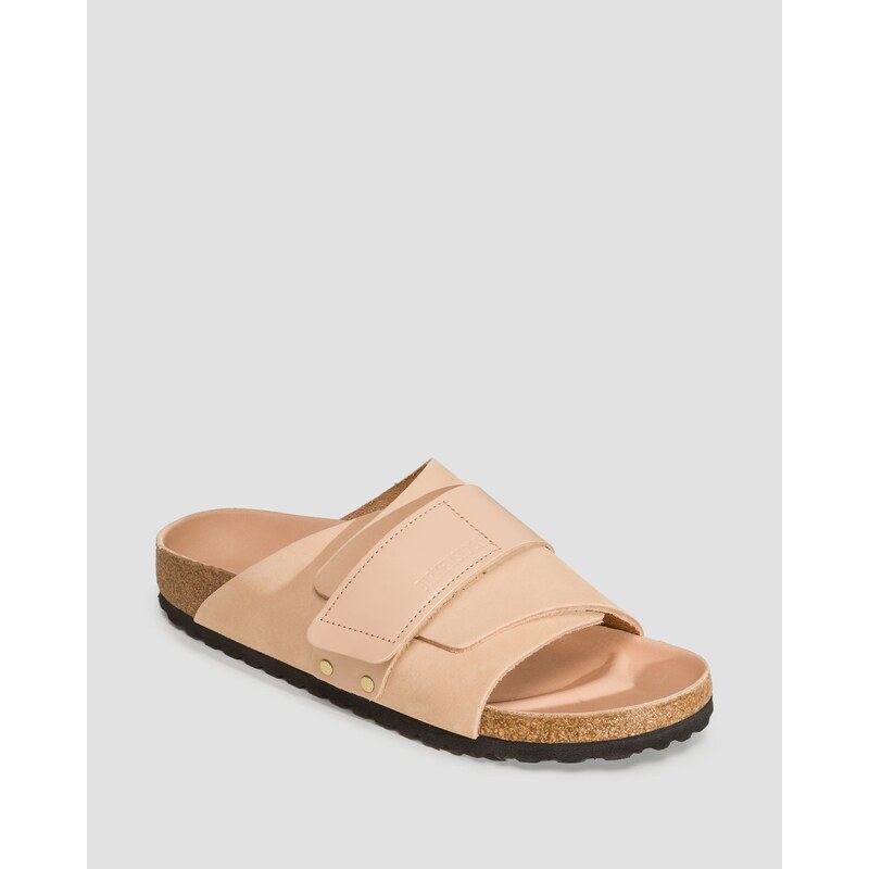 Dámské Béžové Pantofle Birkenstock Kyoto Nubuck Leather Narrow