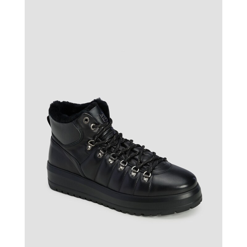 Kožené Pánské Zimní Boty Bogner Antwerp M 9 A V Černé Bavě