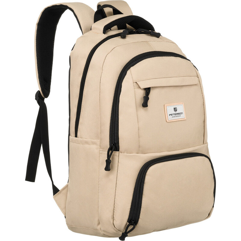 Peterson béžový sportovní batoh s prostorem pro notebook Béžová 97963087