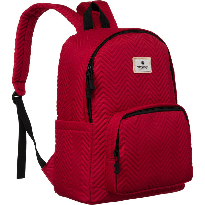 Peterson červený batoh s prostorem pro notebook Červená