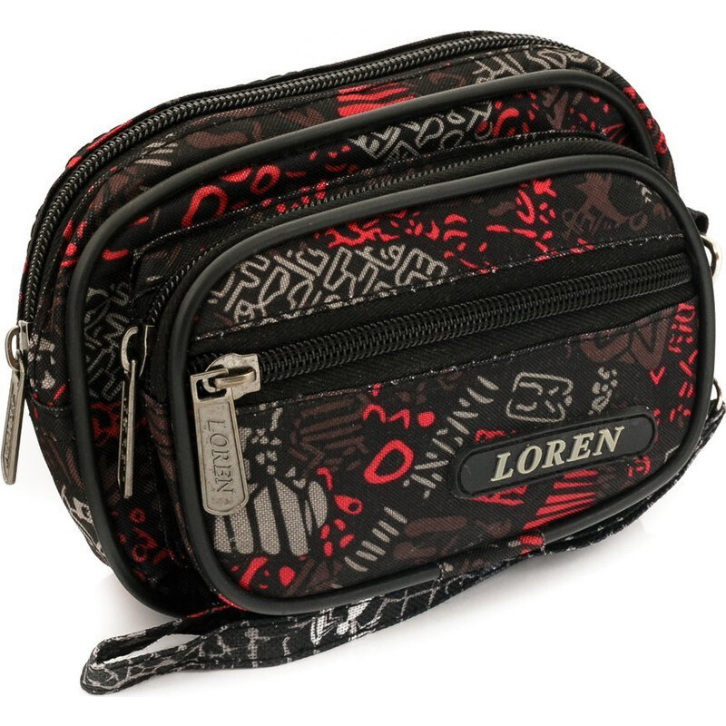 Loren Černo-červená pánská ledvinka S02-600D-3