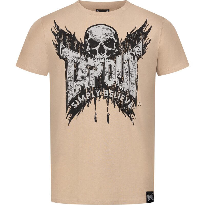 Tapout Tričko Creston písková / světle šedá / černá