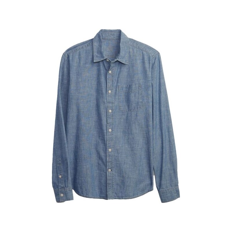 GAP V-LS CHAMBRAY Pánská košile
