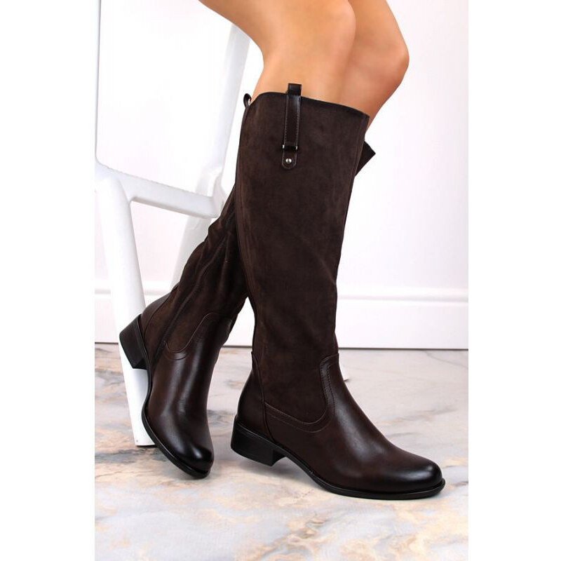 W model 22352212 hnědé zateplené boty - JEZZI
