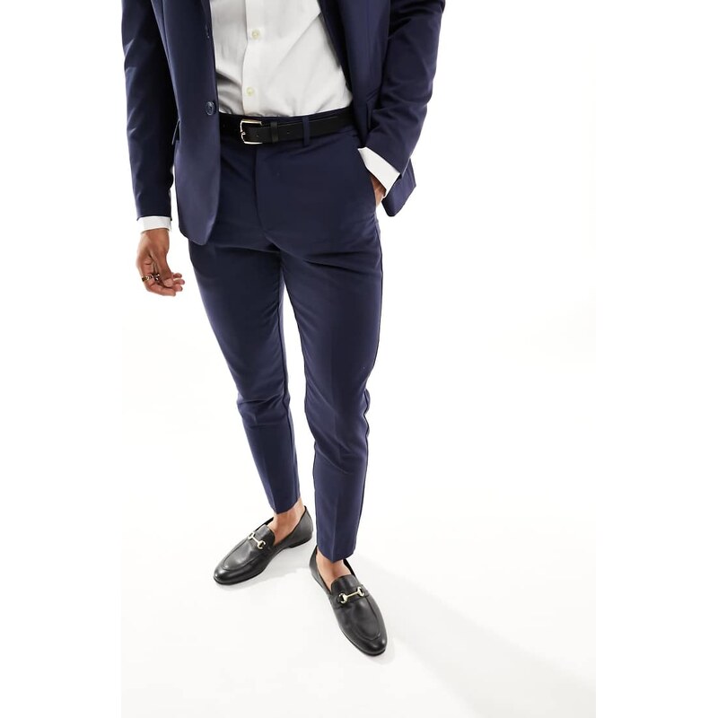 ONLY & SONS slim fit suit trouser in navy