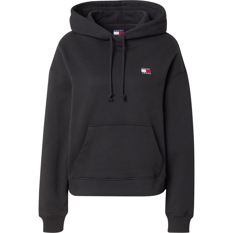 Tommy Jeans Mikina Tommy Badge Boxy černá