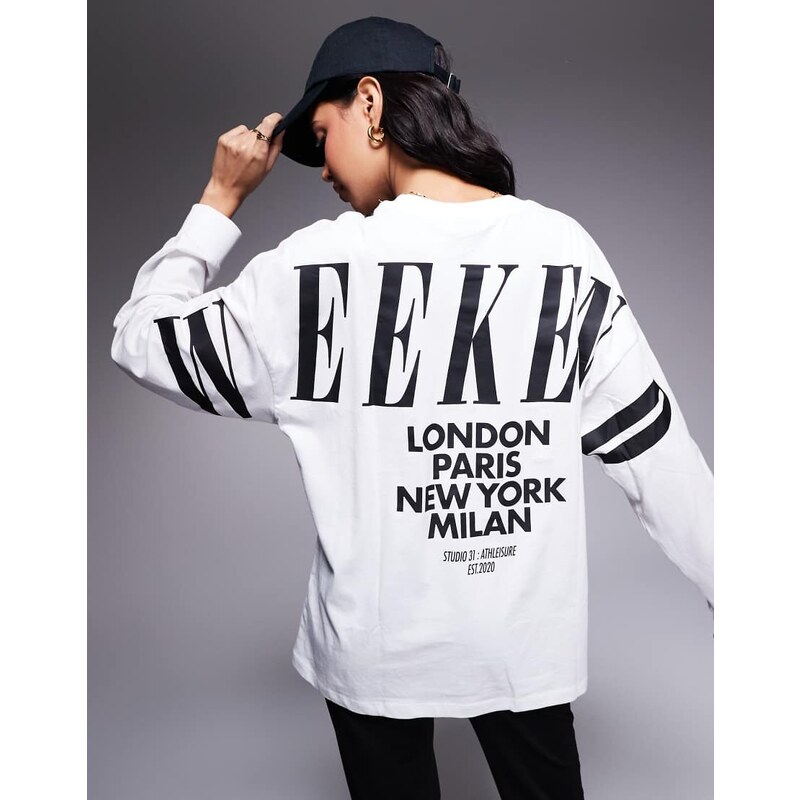 ASOS Weekend Collective Weekend Collective Icon oversized long sleeve 103714196