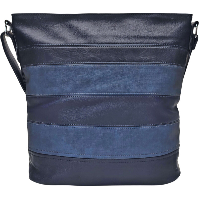 Tapple Velká tmavě modrá crossbody kabelka s pruhy Valery 102223113