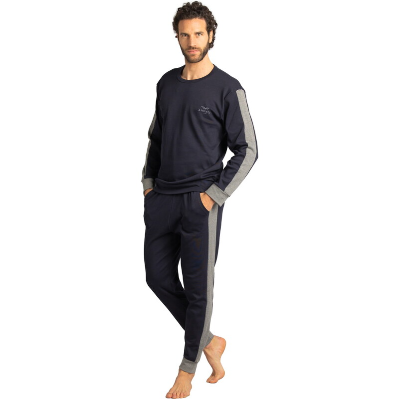 Pánské pyžamo ARMATA DI MARE 2398 NAVY BLUE Interlock