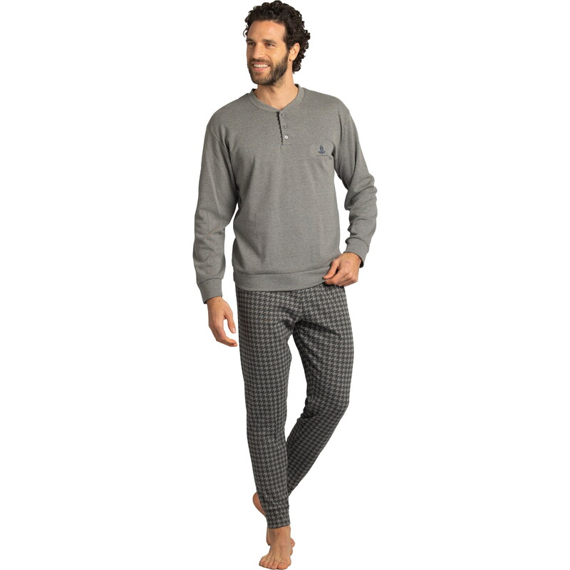 Pánské pyžamo ARMATA DI MARE 2408 GREY Interlock