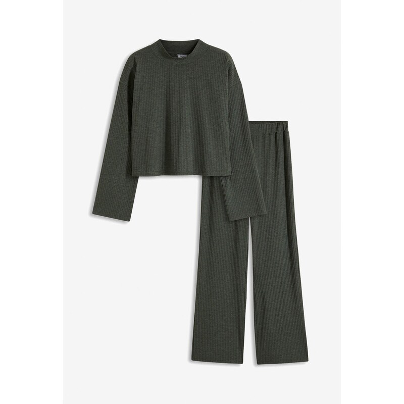 bonprix Oversized domácí souprava z měkkého žebrovaného