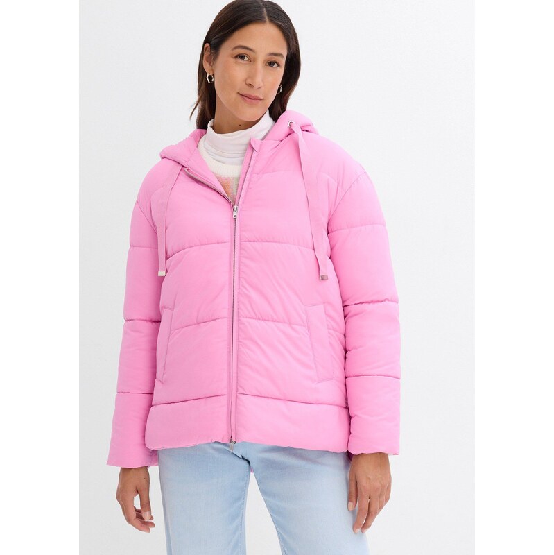 bonprix Prošívaná oversize bunda růžová Žena