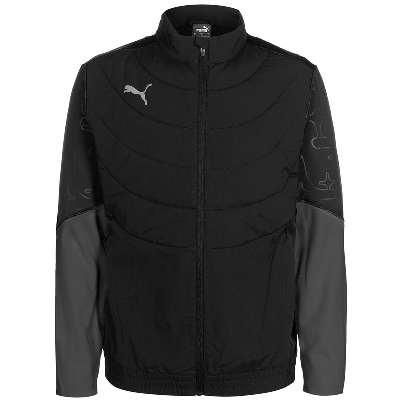 PUMA Sportovní bunda Individual šedá / tmavě šedá / černá