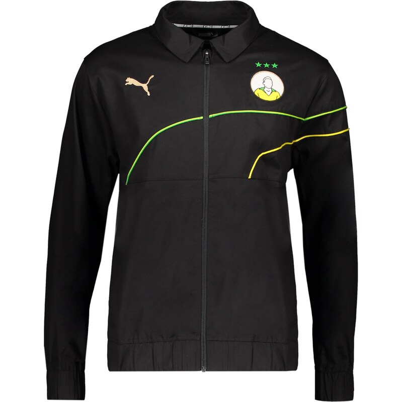 PUMA Sportovní bunda King žlutá / svítivě zelená / černá / bílá