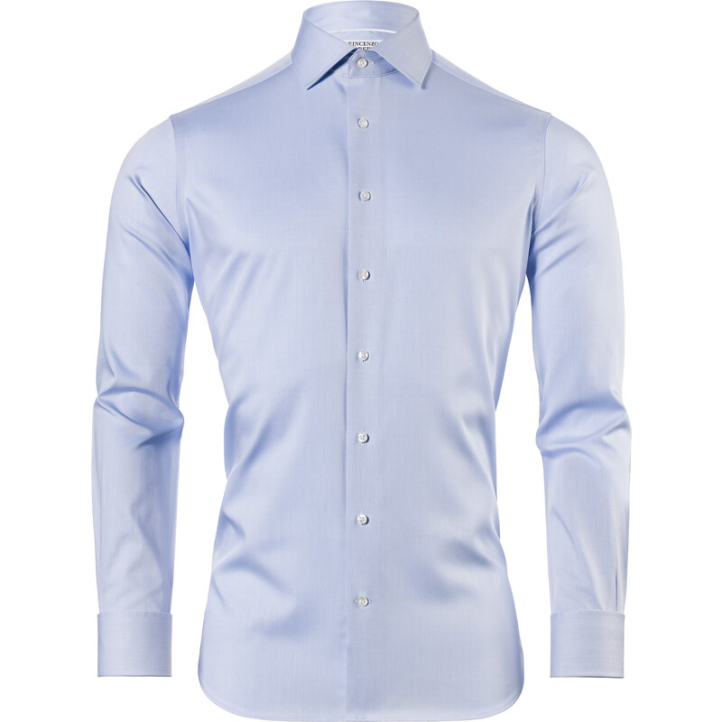Modrá košile Vincenzo Boretti na manžetové knoflíčky, SF810