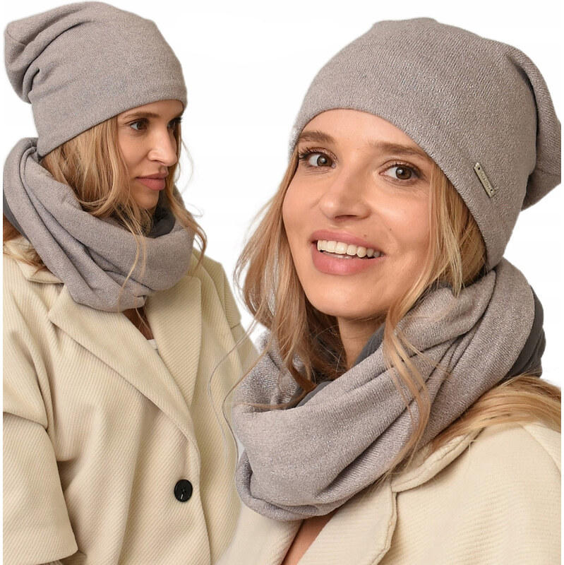 Fashionweek Dámský zimní set čepice + šála flísová podšívka ZIZI14/k4 44534031
