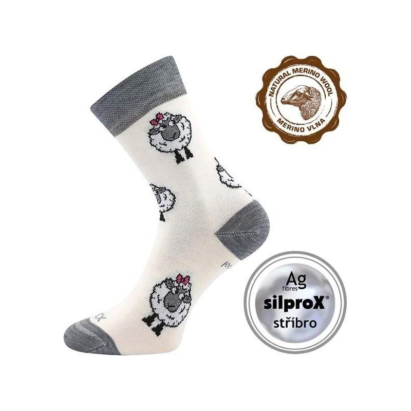 VLNĚNKA DĚTSKÁ teplé veselé merino ponožky VoXX 102264814