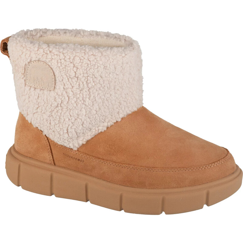BASIC Smetanovo-hnědé dámské sněhule Sorel Explorer III Slip-on