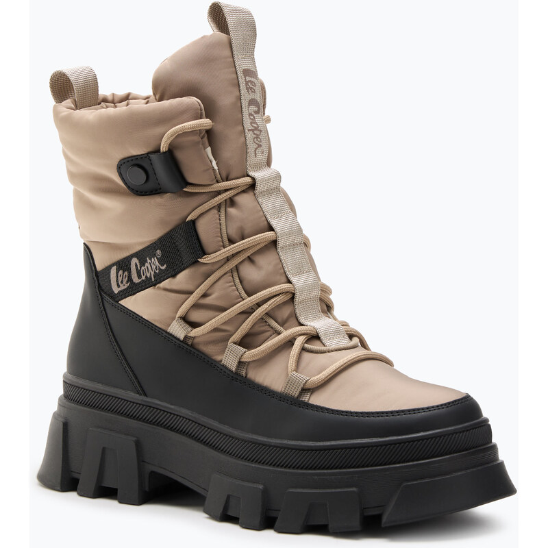 Dámské sněhule Lee Cooper LCJ-24-47-3143L light brown/black