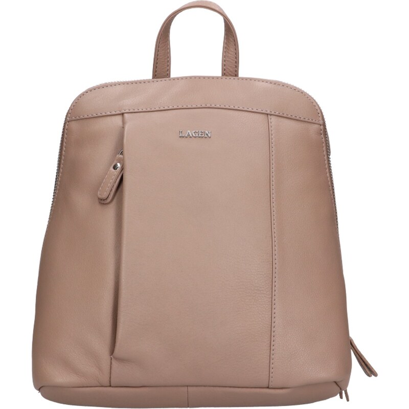 Dámský kožený batoh BLC-20/1520/ML TAUPE Lagen béžový