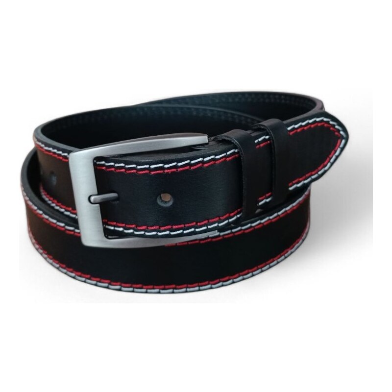Pánský kožený opasek Penny Belts Dylan černý