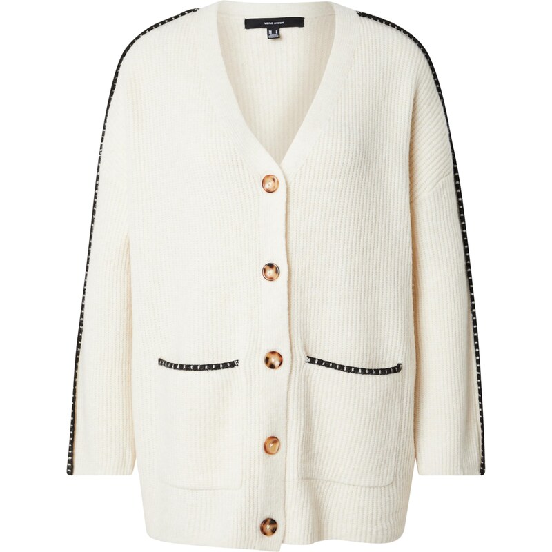 VERO MODA Kardigan VMZora béžová / černá 105467467