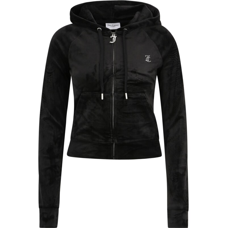 Juicy Couture Tall Mikina MADISON černá / bílá