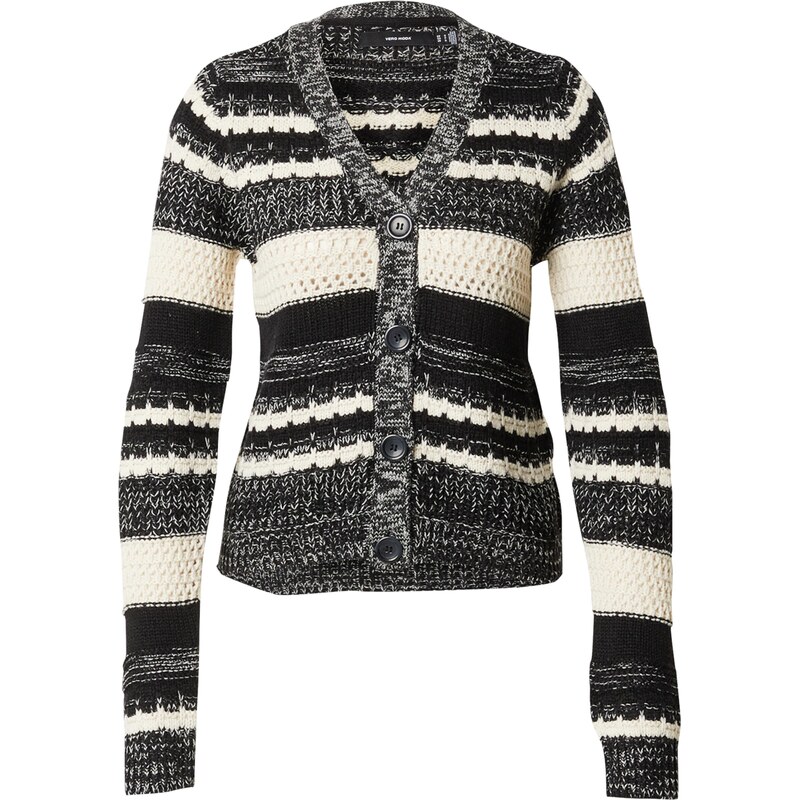 VERO MODA Kardigan VMLOLA černá / bílá