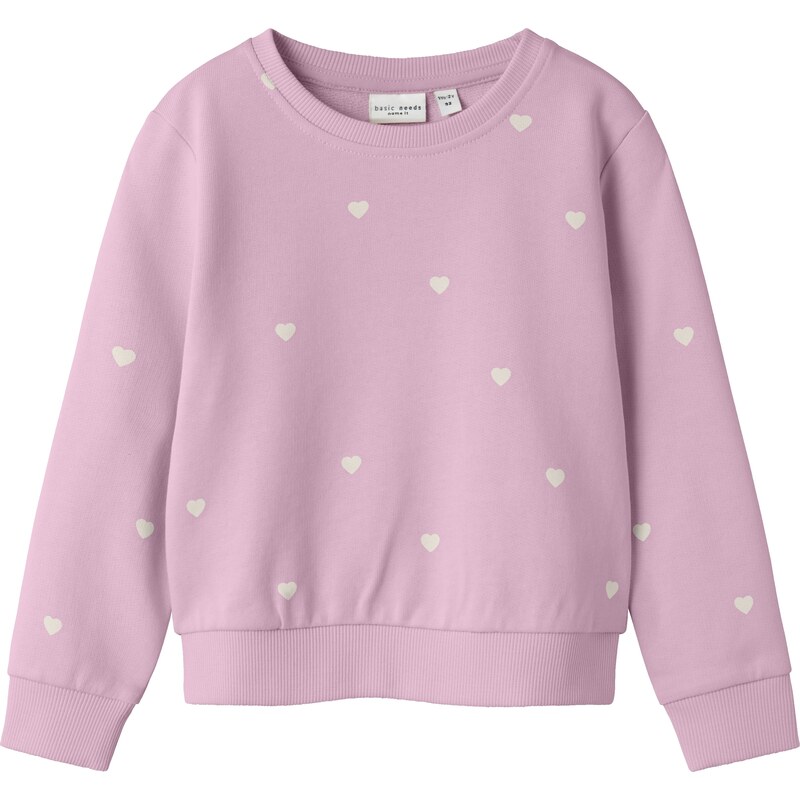 NAME IT Mikina NMFValba růžová / offwhite