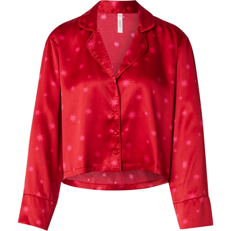 Hunkemöller Tričko na spaní růžová / červená