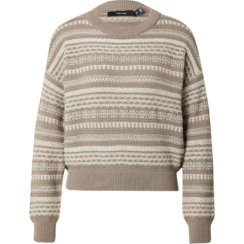 VERO MODA Svetr VMAMAZING krémová / velbloudí