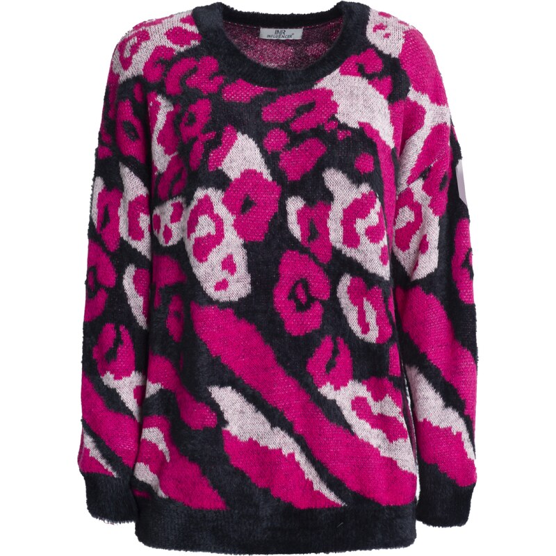 Influencer Svetr pink / černá / bílá 109392024