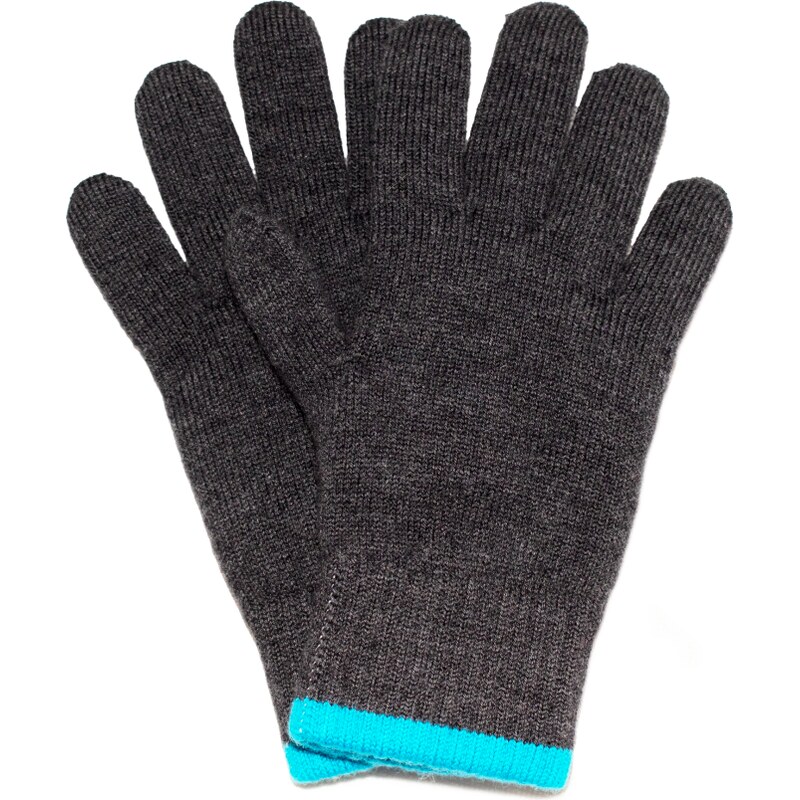 MIRO GLOVES s.r.o. Merino rukavice Grey/Turquoise