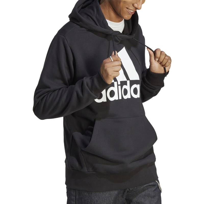 adidas Sportswear Mikina Essentials French Terry Big logo Hoodie Bla pánské