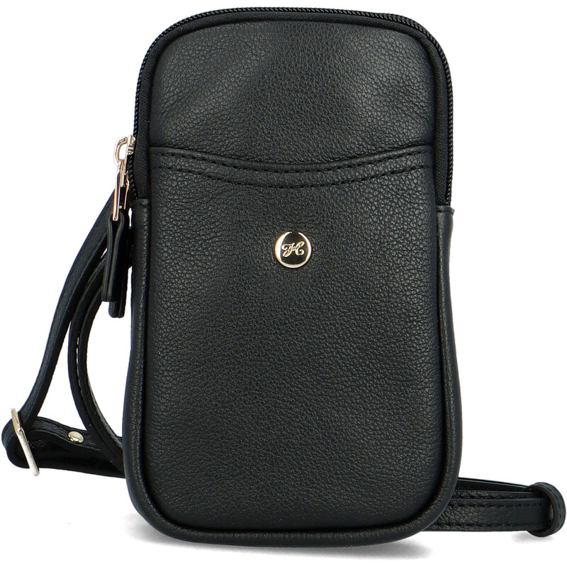 Malá dámská kožená crossbody kabelka černá - Hexagona Liviera černá 102359322