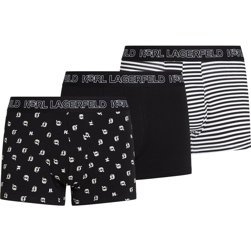 Karl Lagerfeld Boxerky černá / bílá