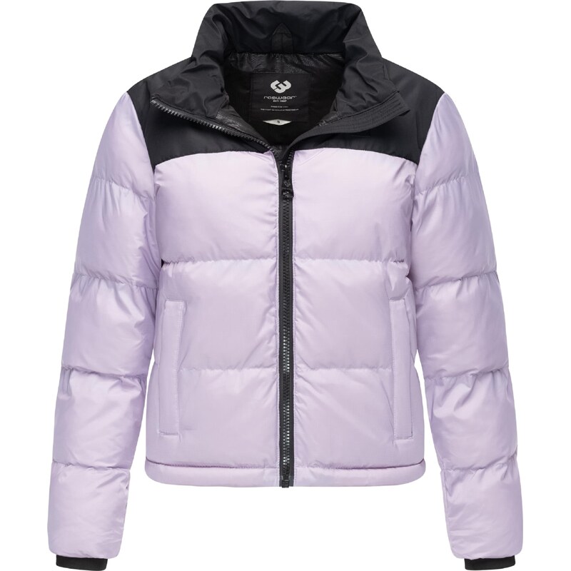 Ragwear Zimní bunda Serah pastelová fialová / černá
