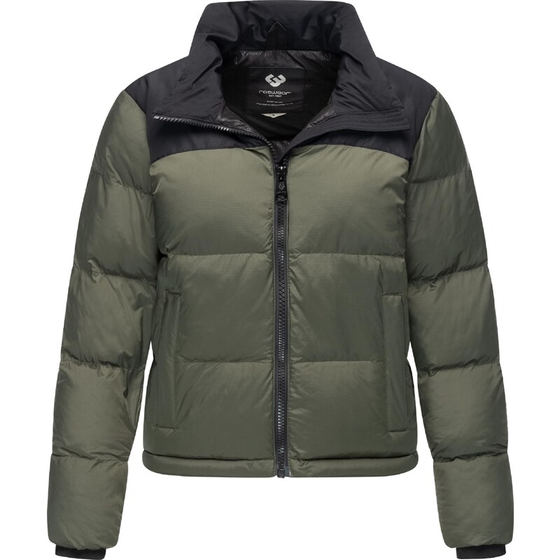 Ragwear Zimní bunda Serah olivová / černá