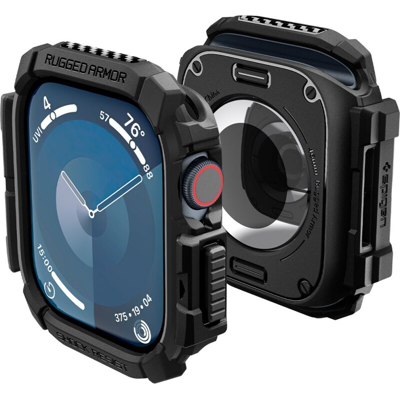 Pouzdro / kryt pro Apple Watch 46mm - Spigen, Rugged Armor Black