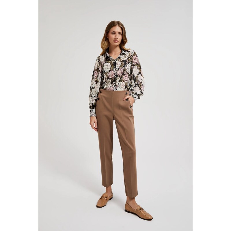 Marisse Womens Trousers Z-Sp-4524 Brown 107819550