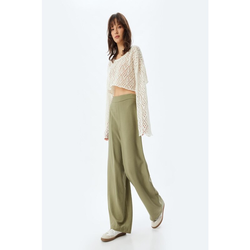 Koton Womens Khaki Pants 107090904