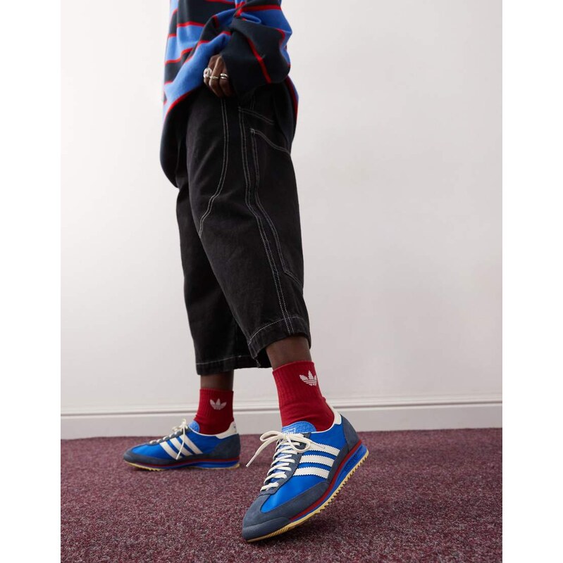 adidas Originals SL 72 OG trainers in blue and white