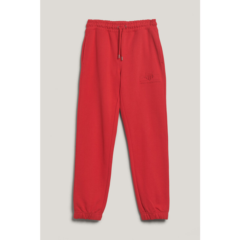 TEPLÁKY GANT REG TONAL SHIELD SWEATPANTS BRIGHT RED 102414299